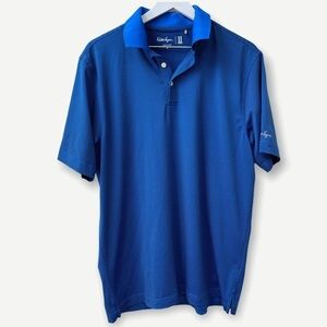 Walter HAGEN blue striped polo shirt‎ M